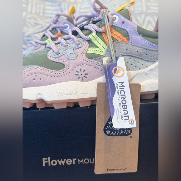 New Rare Flower Mountain Yamano 3 Suede Gray Sneakers Shoes Women SIZE 8 39 - Picture 7 of 9